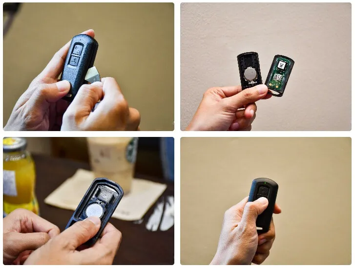 Thay pin remote smartkey